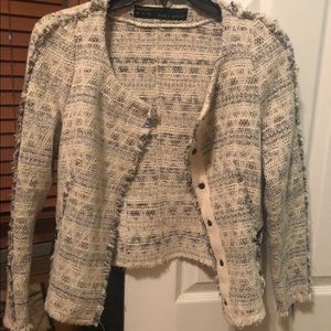 Cream Multi Colored Zara Blazer